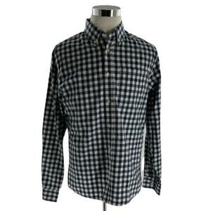 CHOR Clothing Dress Shirt Mens Sz XL Slim Fit Long Sleeve Gingham Button Up Tops
